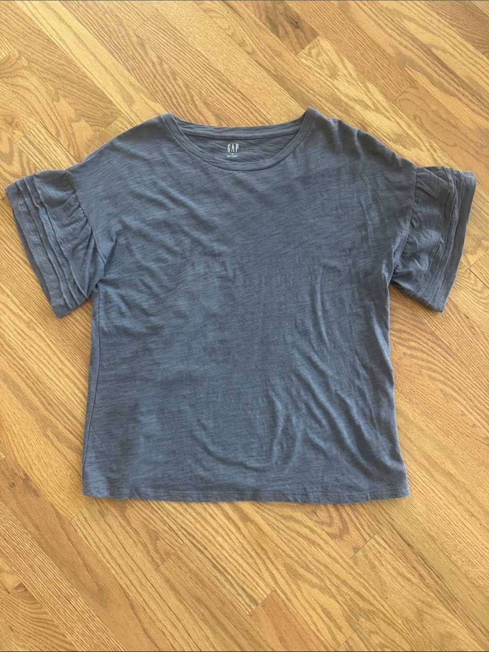 GAP Slate Blue Cotton Short Sleeve Tee